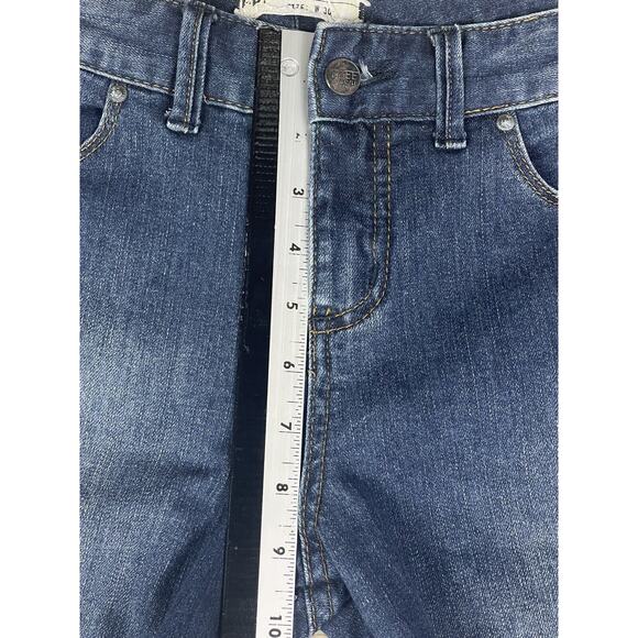 Free People Womens skinny Jeans 30 Stretch Mid Rise Regular Fit Blue Denim - Picture 5 of 10